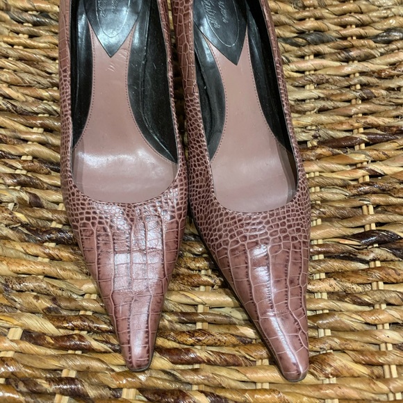 Brown Couture pumps - Picture 2 of 5